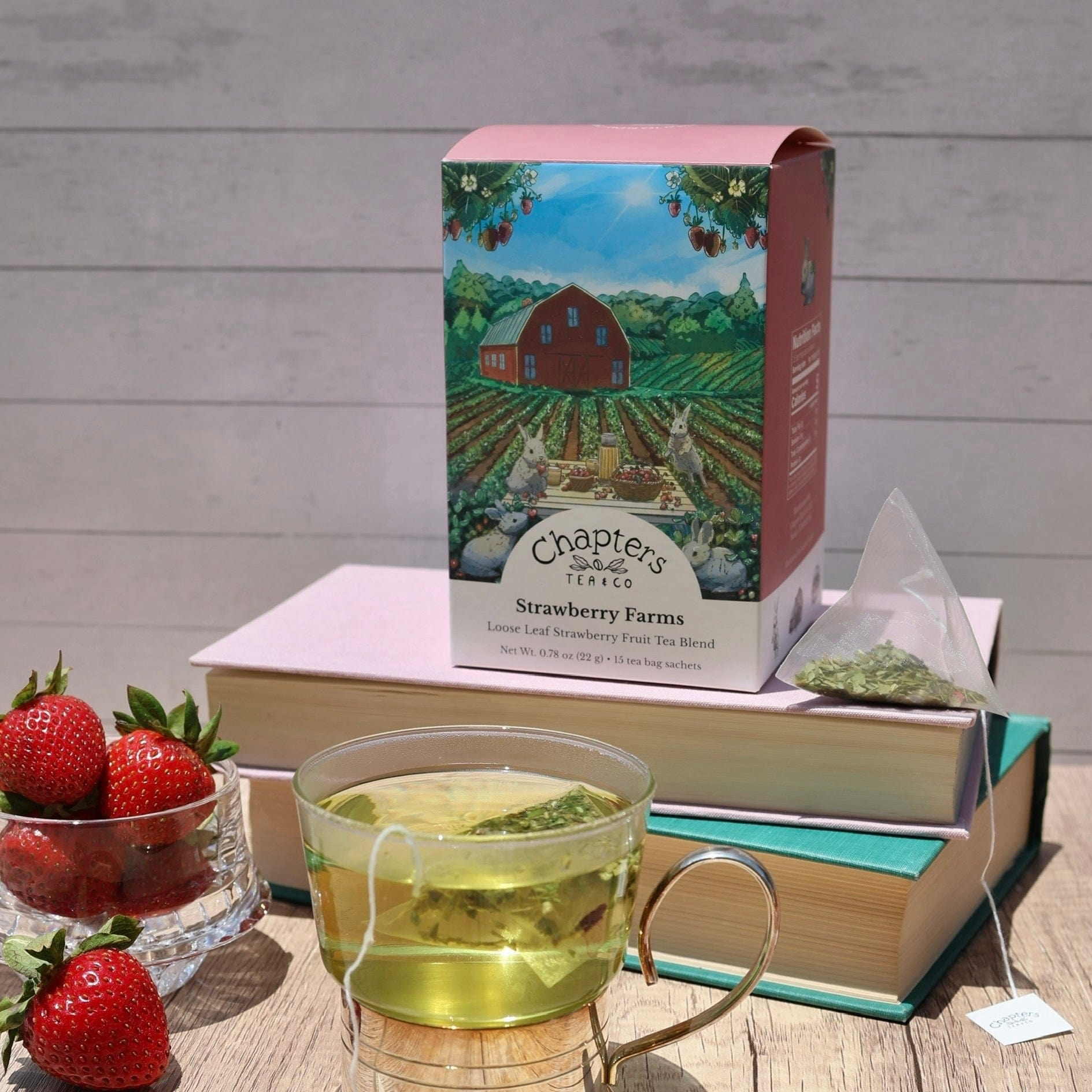 Strawberry Farms Tea Bag Sachets