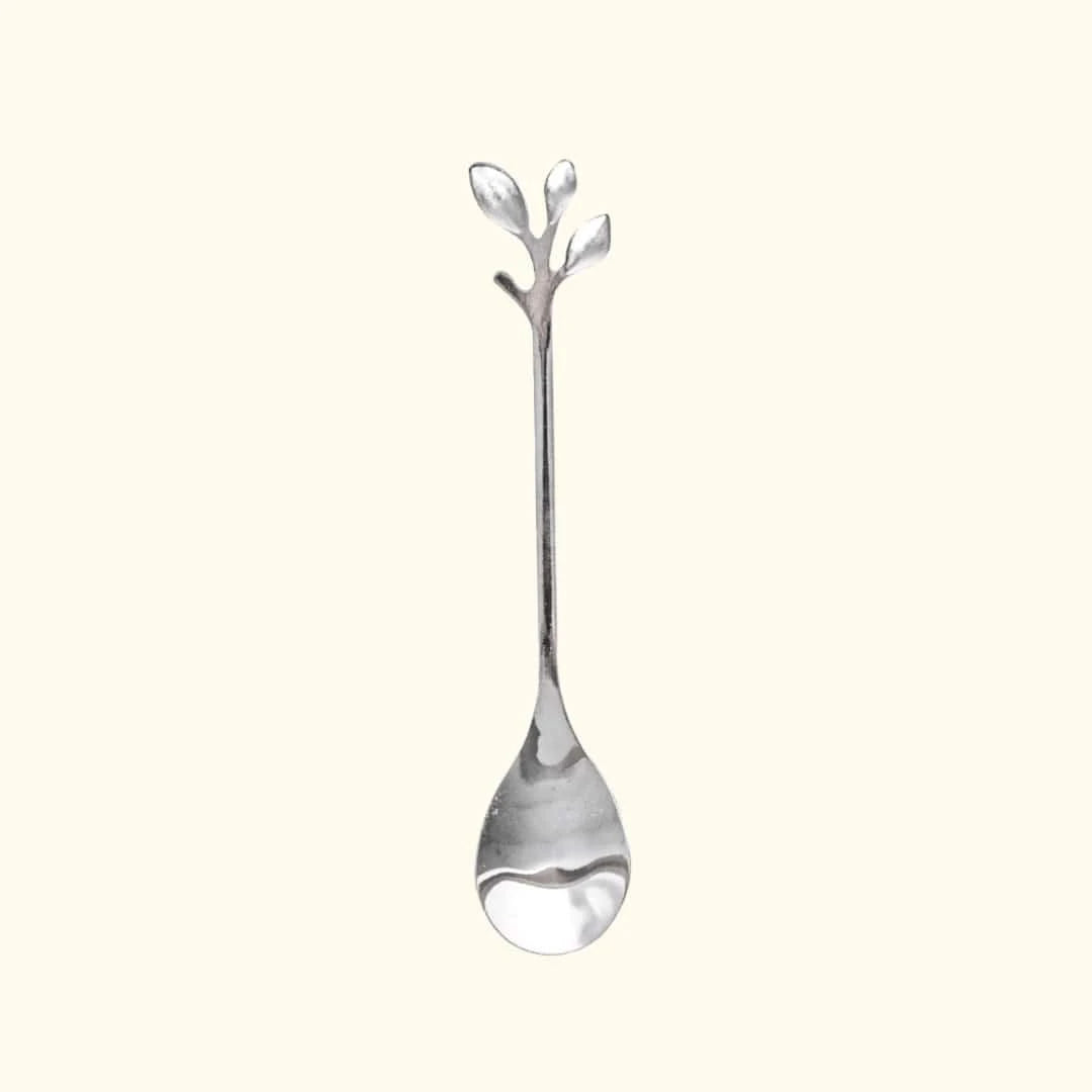 Leaf Teaspoon - Silver