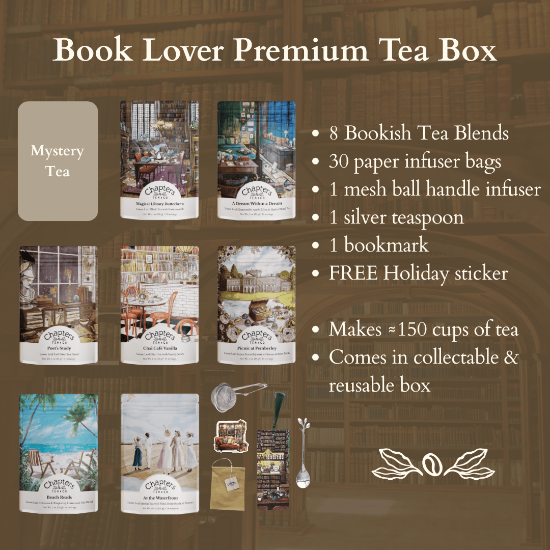 Book Lover Premium Tea Box (1oz Teas)