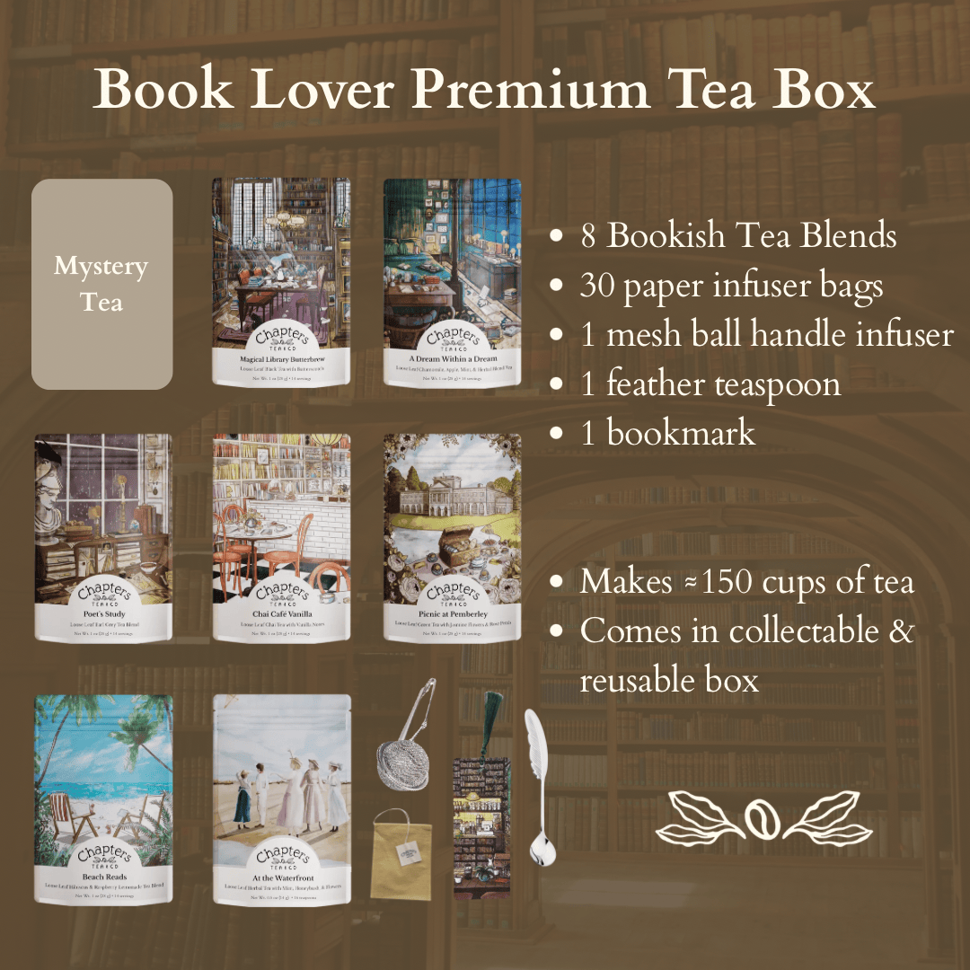 Book Lover Premium Tea Box (1oz Teas)