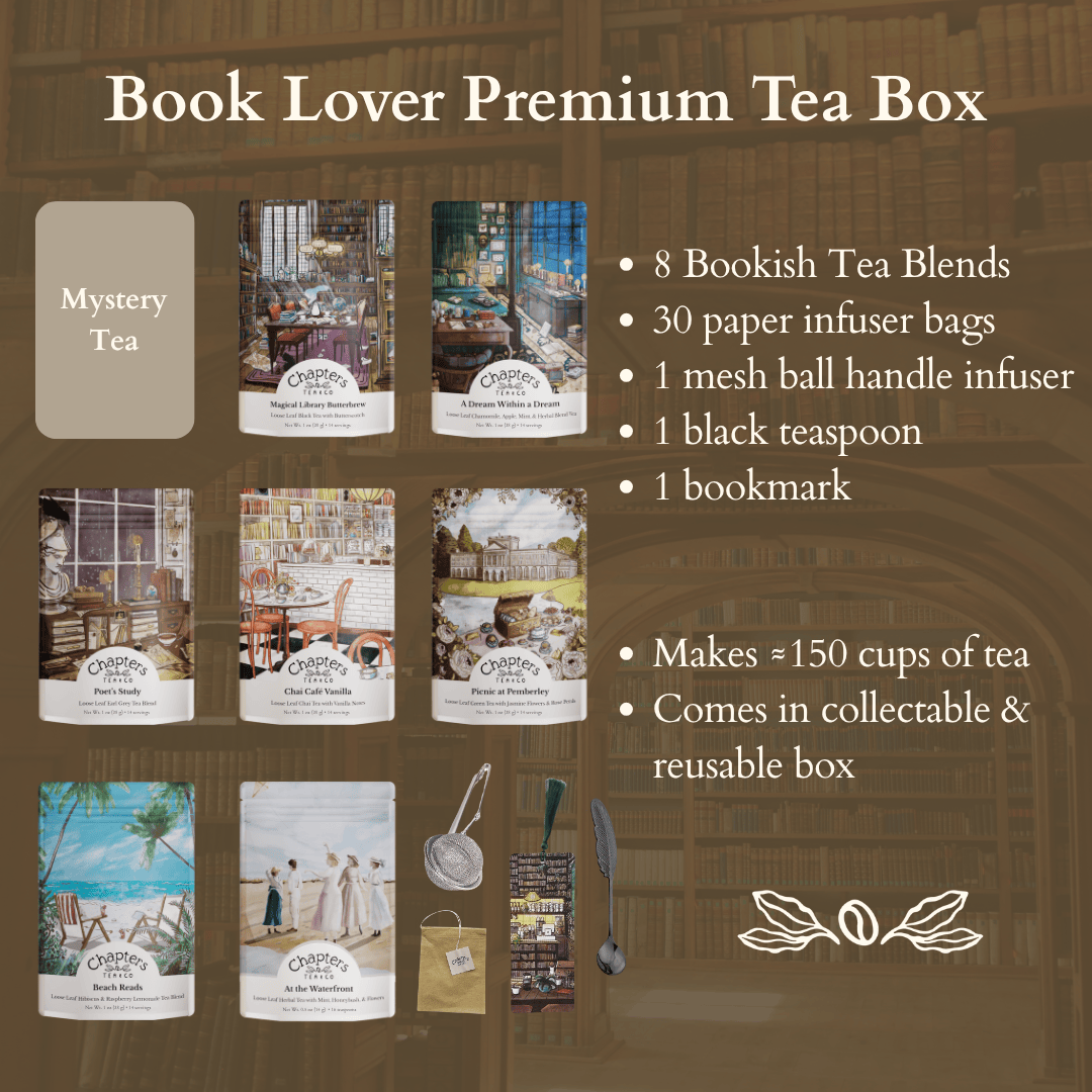 Book Lover Premium Tea Box (1oz Teas)