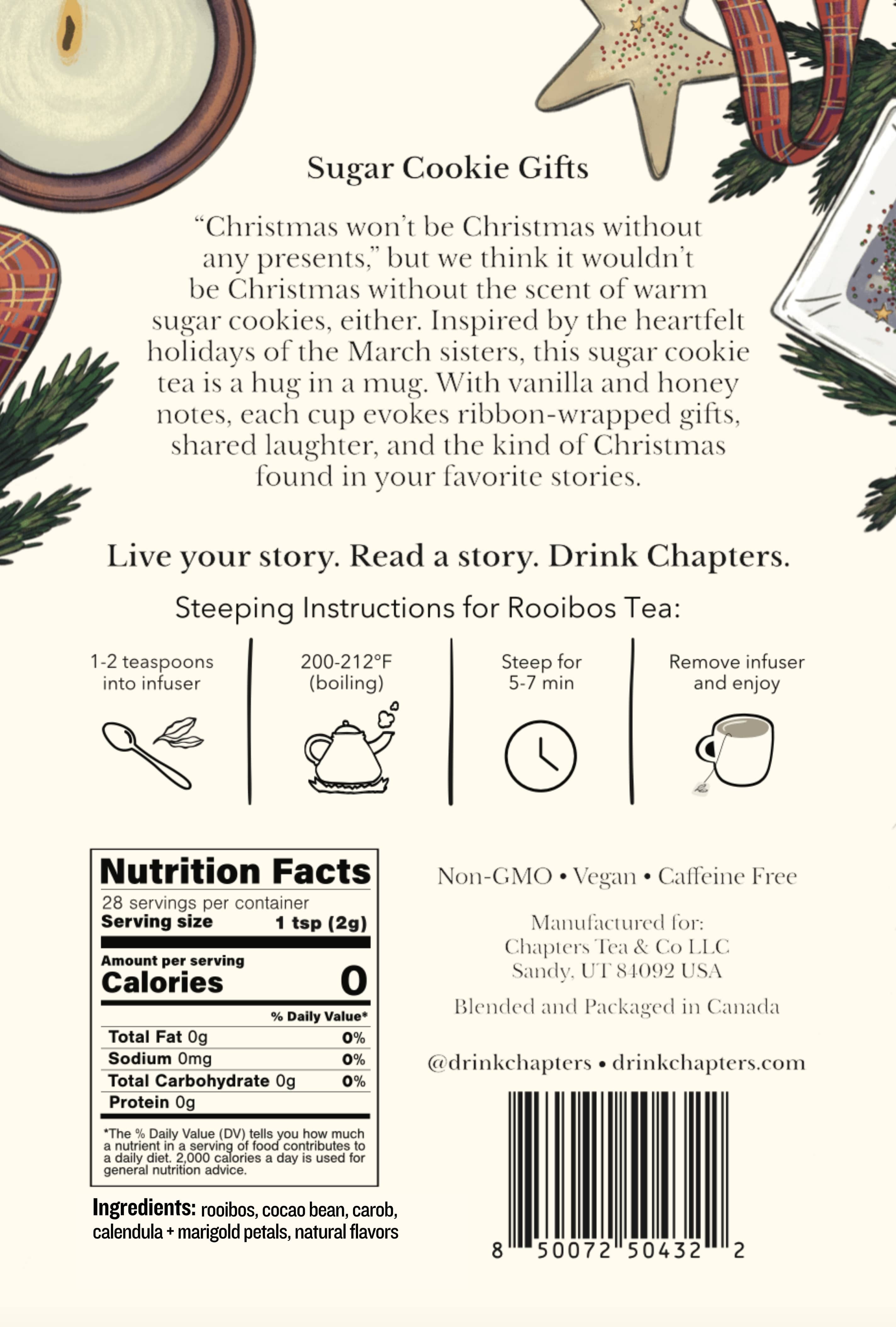 Sugar Cookie Gifts (Sweet Cacao & Honey Rooibos Tea) 2oz