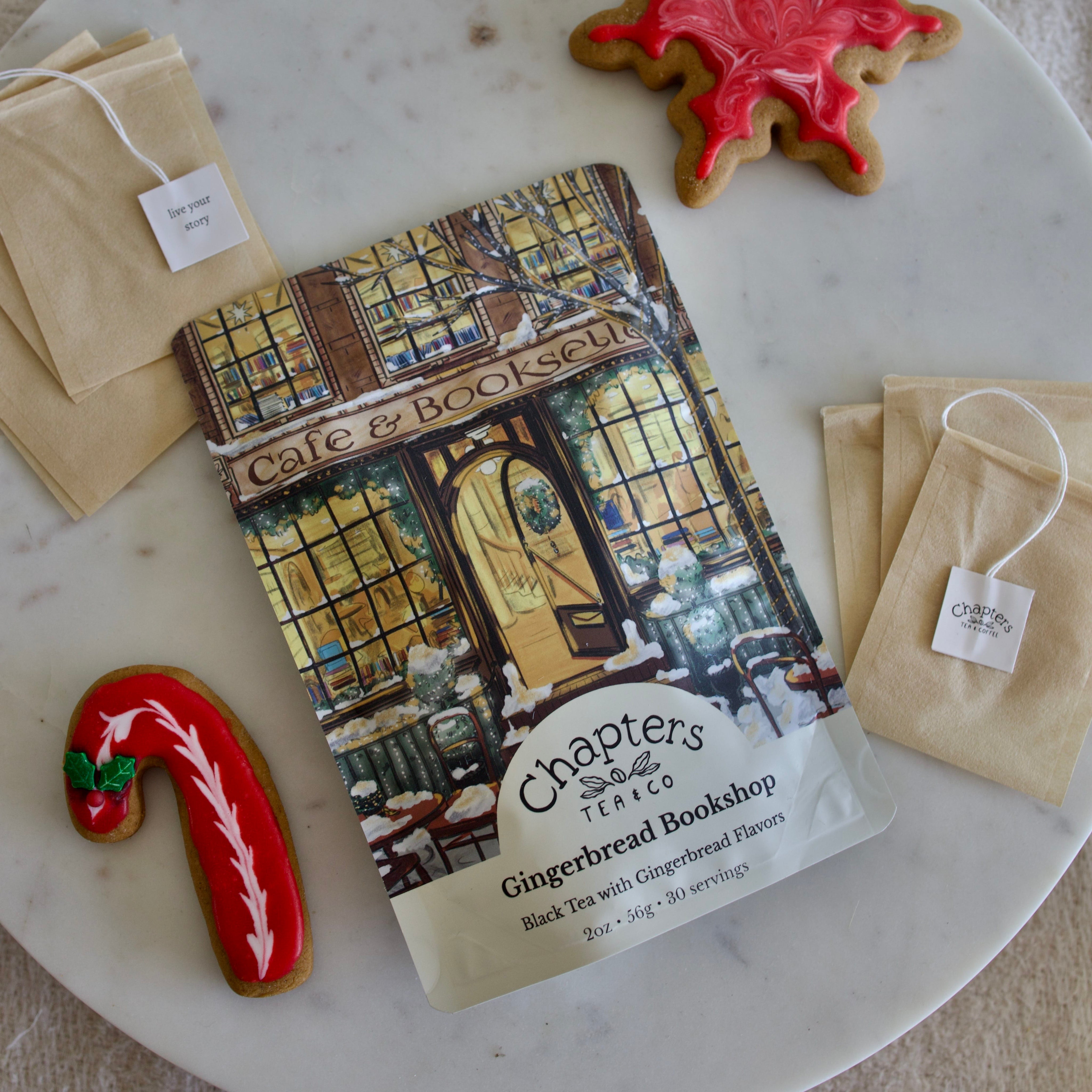 Gingerbread Bookshop (Sweet Gingerbread Spice Black Tea) 2oz