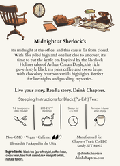 Midnight at Sherlock's (Coffee & Cocoa Vanilla Bourbon Tea) 2oz