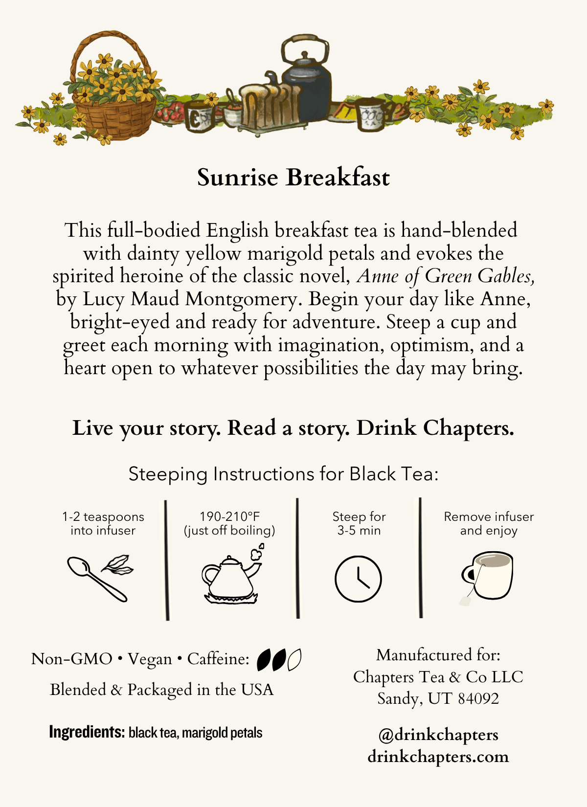 Sunrise Breakfast (Full-bodied English Breakfast Black Tea) 2oz